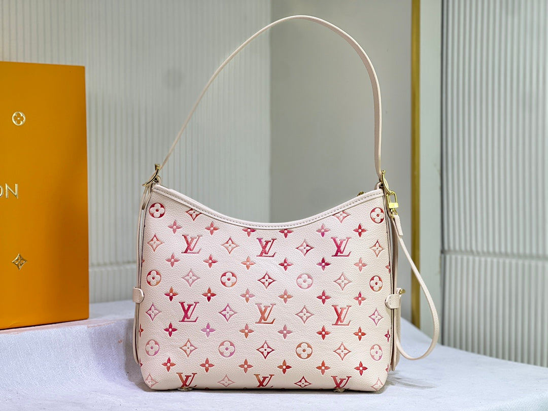 Cream and Pink Purse