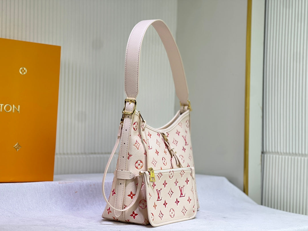 Cream and Pink Purse