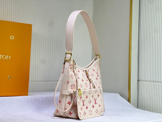 Cream and Pink Purse