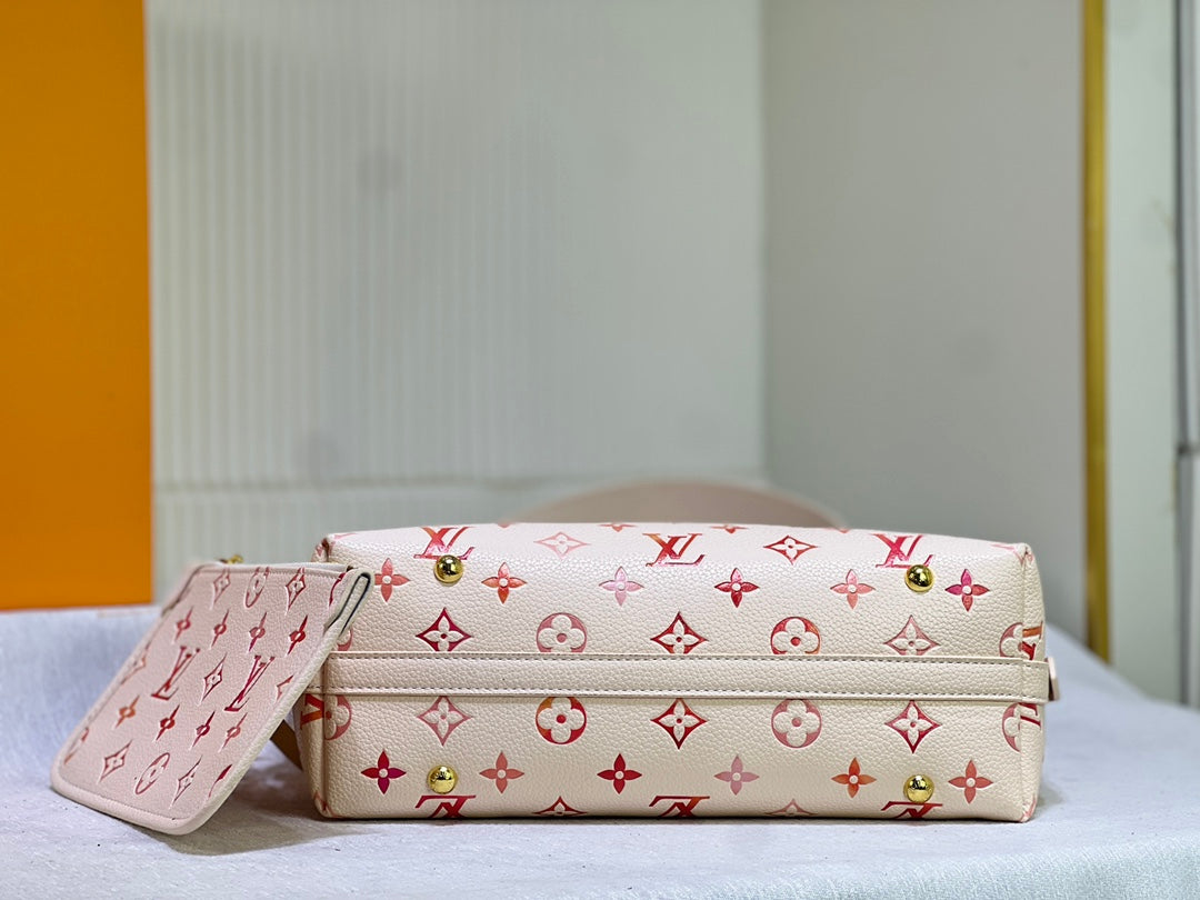 Cream and Pink Purse