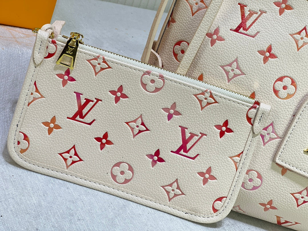 Cream and Pink Purse