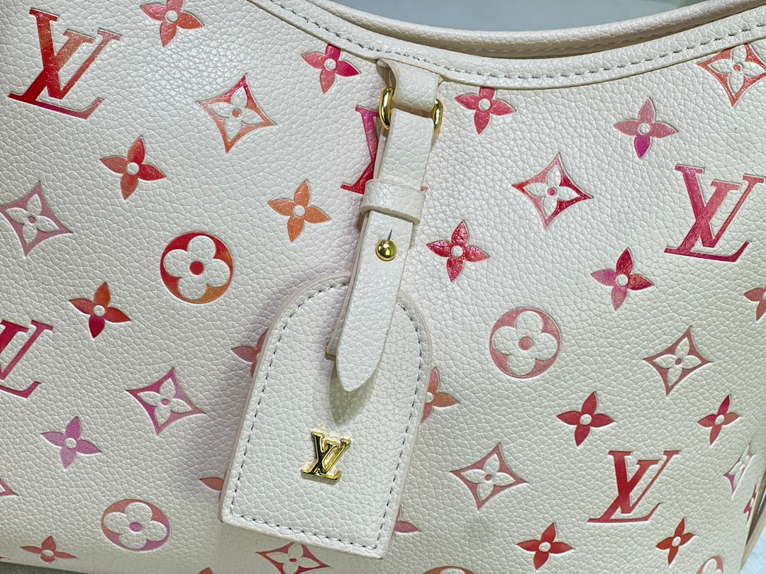 Cream and Pink Purse