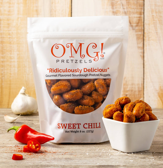 OMG! Pretzels - Sweet Chili Flavored Sourdough Pretzel Nuggets
