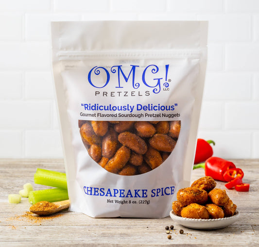 OMG! Pretzels - Chesapeake Spice Flavored Sourdough Pretzel Nuggets